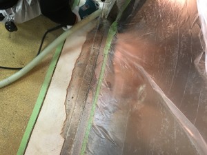 水系硬質ウレタン　塗床補修　下地処理