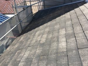 スレート屋根　屋根改修工事