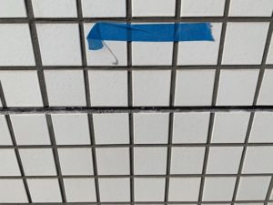 高所作業車　ＦＩＸ窓　タイル　雨漏れ　ダイタク