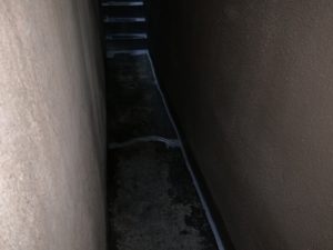 大阪市　地下階段　ウレタン塗膜防水　ダイタク