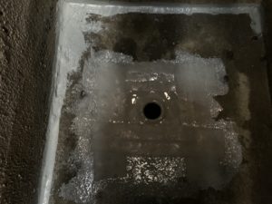大阪市　地下階段　ウレタン塗膜防水　ダイタク