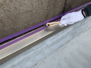 雨漏り補修　ＡＬＣ　水切取合シーリング補修　ダイタク