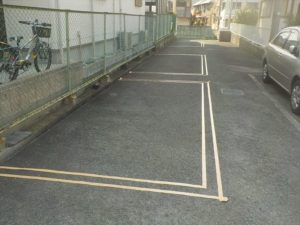 東大阪市　駐車場ライン塗装　ダイタク