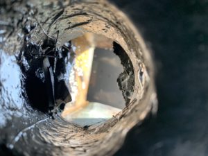 大阪市　バルコニー雨漏れに伴うテラス樋改修工事　ダイタク