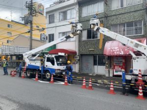 東大阪市　引込線　防護管取付　有償　ダイタク