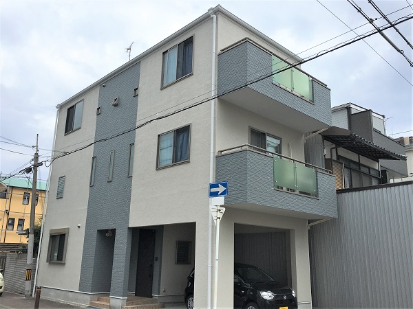 大阪市　外壁　屋根　塗装　ダイタク　完工