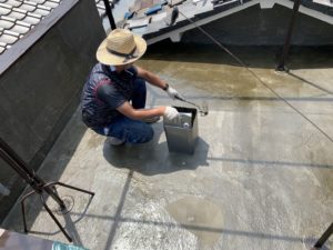 大阪市　外壁塗装工事に伴う屋上防水工事　ダイタク