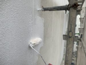 大阪市　外壁雨漏りに伴う外壁一面塗装　ダイタク