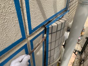 大阪市　外壁雨漏りに伴う外壁一面塗装　外壁下地補修シーリング工事　ダイタク