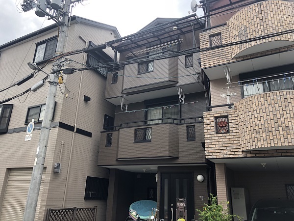 大阪市　外壁　屋根　塗装　バルコニー　ベランダ　防水　ウレタン　ダイタク