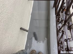 大阪市　塔屋　ベランダ　塗装　防水　FRP　ウレタン　ダイタク