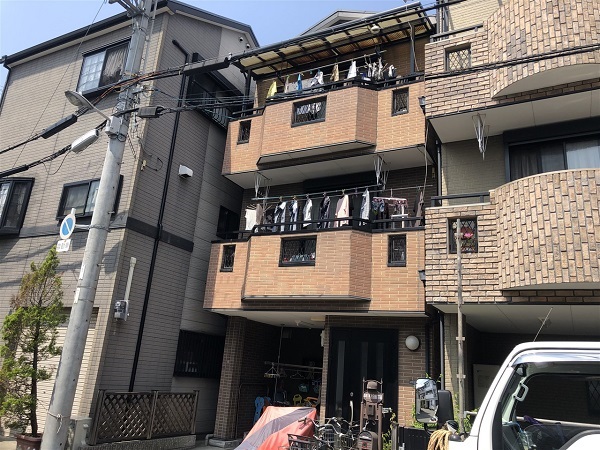 大阪市　外壁　屋根　塗装　バルコニー　ベランダ　防水　ウレタン　ダイタク