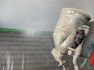 大阪市　雨漏り天井　貼替え塗装　ダイタク