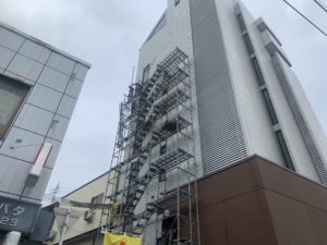 大阪市　鉄骨ALC造　外装タイル　雨漏り補修工事　ダイタク