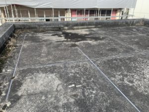 大阪市　某幼稚園　シングル屋根屋上防水改修工事
