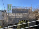 生駒市　外壁塗装工事　足場設置　ダイタク　DAITAKU