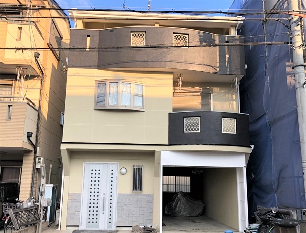 東大阪市　外壁塗装　屋根塗装　防水　超低汚染リファイン　シリコンREVO　DAITAKU