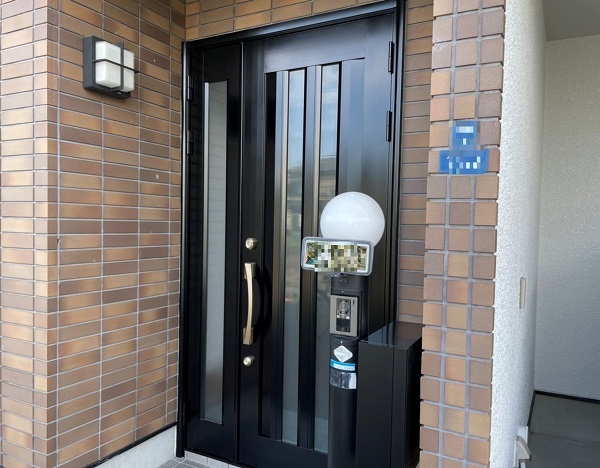大阪市　玄関ドア　アルミ塗装　リペア塗装　DAITAKU