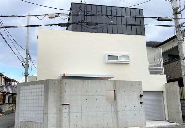 東大阪市　外壁塗装　アステックペインント　超低汚染リファイン　ブロークンホワイト　DAITAKU