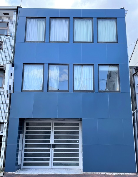 大阪市　外壁塗装　アステックペイント　超低汚染リファイン　DAITAKU　マウンテンブルー