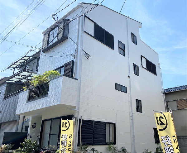 大阪市　外壁塗装　屋根塗装　アステックペイント　ラジカルシリコン　トゥルーホワイト　DAITAKU