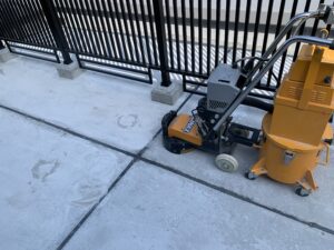 大阪市　新築　シンダーコンクリート　表面補修　ライナックス　研磨　NSフロアハード　ダイタク
