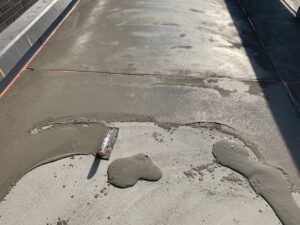大阪市　新築　シンダーコンクリート　表面補修　ライナックス　研磨　NSフロアハード　ダイタク