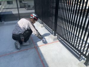 大阪市　新築　シンダーコンクリート　表面補修　ライナックス　研磨　NSフロアハード　ダイタク