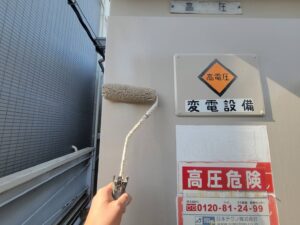大阪市　鉄部塗装　キューピクル塗装　ダイタク