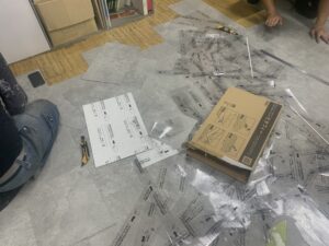 大阪市　屋根塗装・壁波板施工のテナント内装　ダイタク