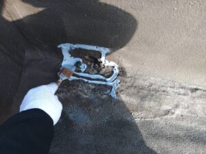 奈良市　ビル　塔屋　防水工事　ドレン廻り　EV室　生駒市　ダイタク　DAITAKU