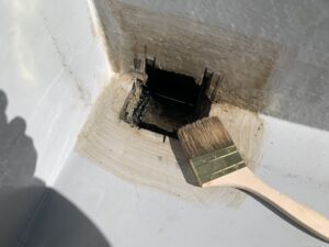 生駒市　戸建て　ベランダ　バルコニー　防水　ドレン改修工事　DAITAKU　ダイタク　奈良　生駒