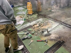 奈良市　店舗　厨房　キッチン　塗床工事　DAITAKU　ダイタク　奈良　生駒