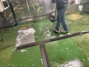 奈良市　店舗　厨房　キッチン　塗床工事　DAITAKU　ダイタク　奈良　生駒
