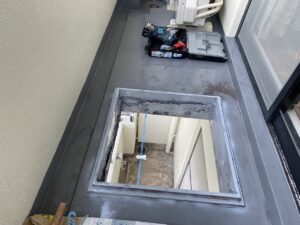 奈良市　バルコニー　防水工事　避難ハッチ交換　マンション　ベランダ　生駒市　奈良　生駒　ダイタク　DAITAKU