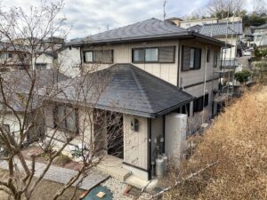 生駒市　外壁塗装工事　足場設置　ダイタク　DAITAKU