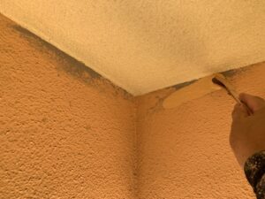 生駒市　マンション　廊下天井　爆裂補修　補修部塗装　ダイタク　DAITAKU　奈良　生駒