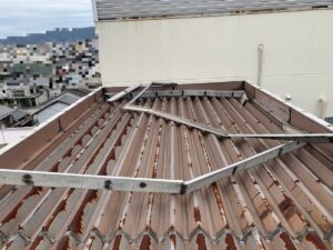 奈良市　マンション　板金工事　笠木改修工事　DAITAKU　ダイタク　奈良　生駒
