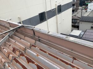 奈良市　マンション　板金工事　笠木改修工事　DAITAKU　ダイタク　奈良　生駒