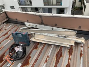 奈良市　マンション　板金工事　笠木改修工事　DAITAKU　ダイタク　奈良　生駒