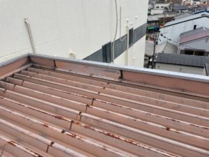 奈良市　マンション　板金工事　笠木改修工事　DAITAKU　ダイタク　奈良　生駒