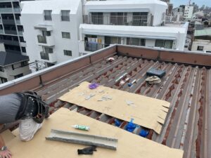 奈良市　マンション　板金工事　笠木改修工事　DAITAKU　ダイタク　奈良　生駒