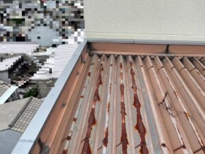 奈良市　マンション　板金工事　笠木改修工事　DAITAKU　ダイタク　奈良　生駒