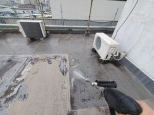 東大阪市　タウンハウス　外壁塗装　屋上防水　シーリング工事　外壁塗装　高圧水洗浄　DAITAKU　ダイタク　奈良　生駒
