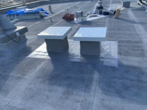 奈良市　マンション屋上　アンテナ架台　取付工事　ダイタク　DAITAKU　奈良　生駒