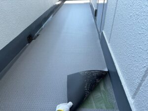 奈良市　マンション　廊下　階段　長尺シート工事　ダイタク　DAITAKU　奈良　生駒